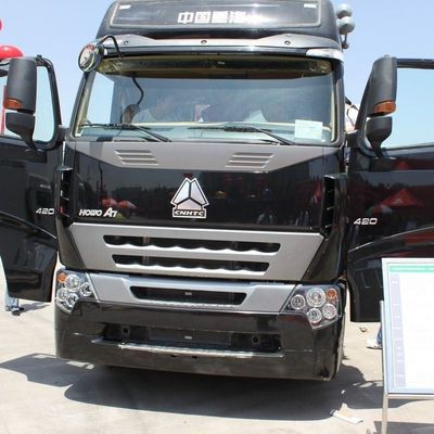 Boîte de chargement en acier au carbone de 31 à 40 tonnes HOWO A7 Série 6X4 Camion tracteur de 400 ch avec réservoir de carburant de 600 litres