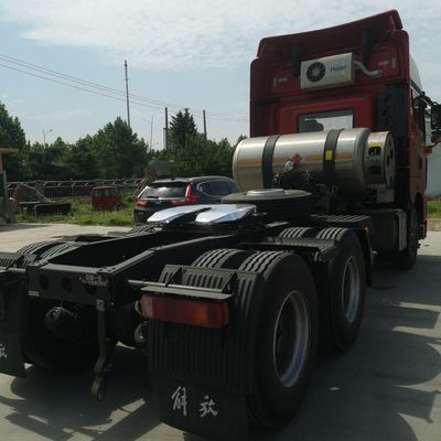 Boîte de chargement en acier au carbone FAW Jh6 GNL lourd 530 HP Tracteur avec siège en suspension pneumatique