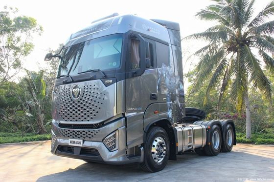 Tracteur à GNC à couple élevé avec suspension pneumatique de 6,8 x 2,5 x 3,8 m et semi-remorque remorqueuse