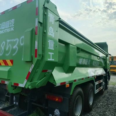 Transmission manuelle 6×4 utilisée HOWO Chassis Sinotruk Camion à décharge avec fonctionnement flexible