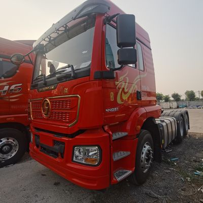 440 chevaux Shacma Poids lourd tracteur pour remorquer une semi-remorque en acier au carbone