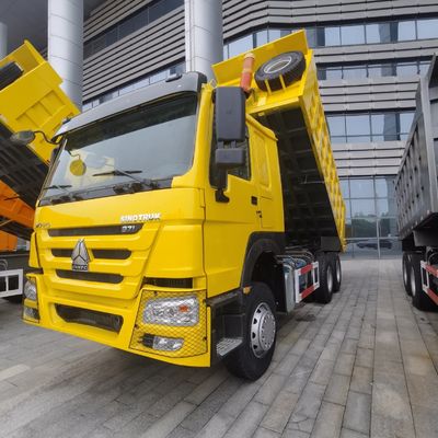 Hovo 6X4 LHD camion-déchargeuse d'occasion avec direction hydraulique assistée et pneus sans tube
