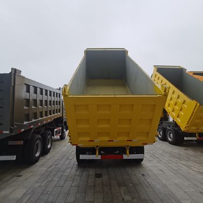 Hovo 6X4 LHD camion-déchargeuse d'occasion avec direction hydraulique assistée et pneus sans tube