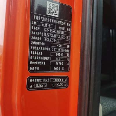 Dumpper lourd avec 31-40t de capacité de charge siège de suspension aérienne et personnalisation
