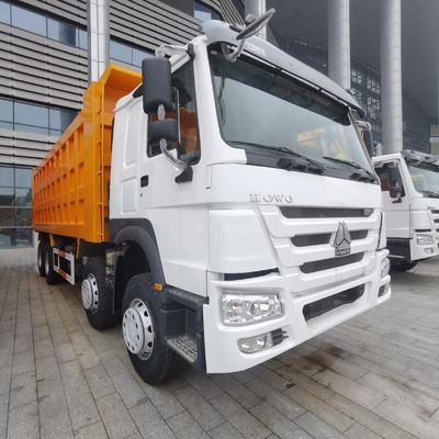 8 × 4 roues motrices véhicule commercial camion-déchargeur avec siège en suspension pneumatique et réservoir de carburant de 600 L