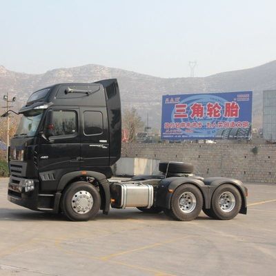 Sinotruck HOWO A7 série 6X4 camion déchargeur avec remorque à semi-remorque et réservoir de carburant de 400L