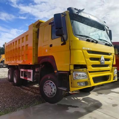12100.000kg de véhicules d'occasion chinois transport HOWO camion de décharge avec boîte de chargement en acier au carbone