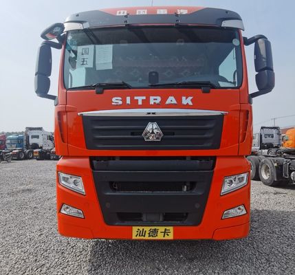 6x4 480HP Tracteur pour remorquer Semi-remorque siège de suspension aérienne 6,5x2,5x4m Taille