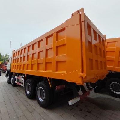 Puissant camion de décharge 8x4 avec direction hydraulique et moteur diesel Euro2 371HP-375HP