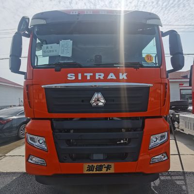 Camion lourd d'occasion pour le transport de marchandises équipé d'un réservoir de carburant de 600L et certifié ISO