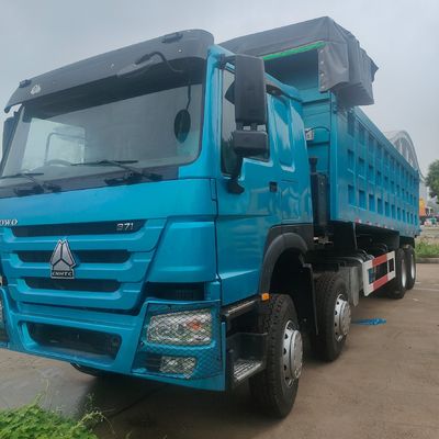 6 mois Service après-vente Heavy Duty HOWO 8X4 Camion à ordures avec boîte de chargement en acier au carbone