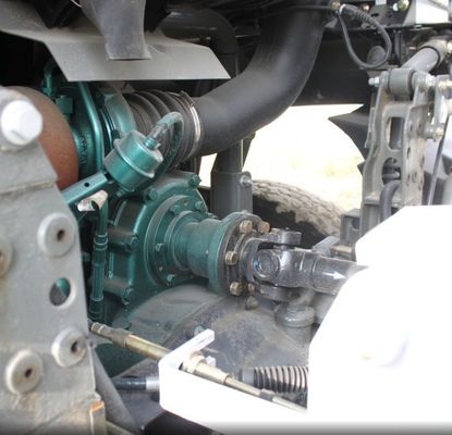 Mode de conduite 8x4 Sinotruk Chassis Cement Mixer avec direction hydraulique et assistance électrique