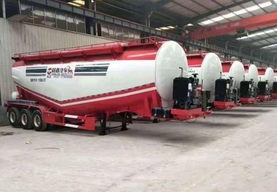 Semi-remorque pour les céréales Arachides blé Charbon Minéraux Autodéchargement du transport des céréales