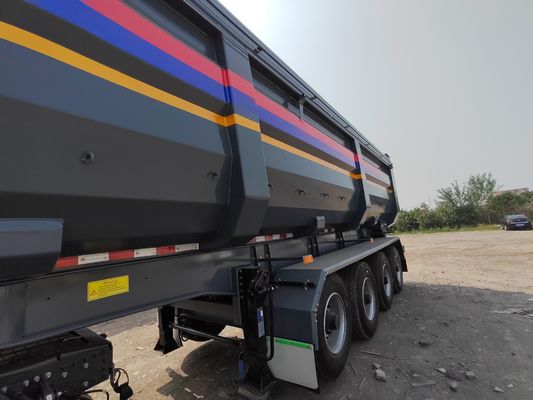 Trailers de transport de céréales auto-déchargés de couleur personnalisée 8000-9000 mm