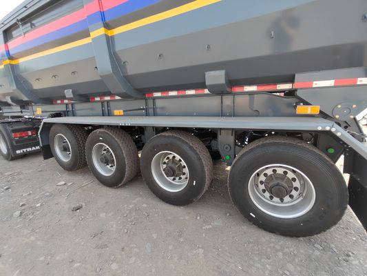 Trailers de transport de céréales auto-déchargés de couleur personnalisée 8000-9000 mm