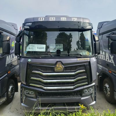 Camion lourd à transmission automatique Euro6 HOWO Tracteur à GNL Tête de remorque pour charges lourdes