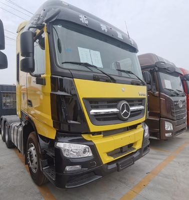 Matériau en acier au carbone 6X4 Beiben Tracteur de camion avec système de direction hydraulique